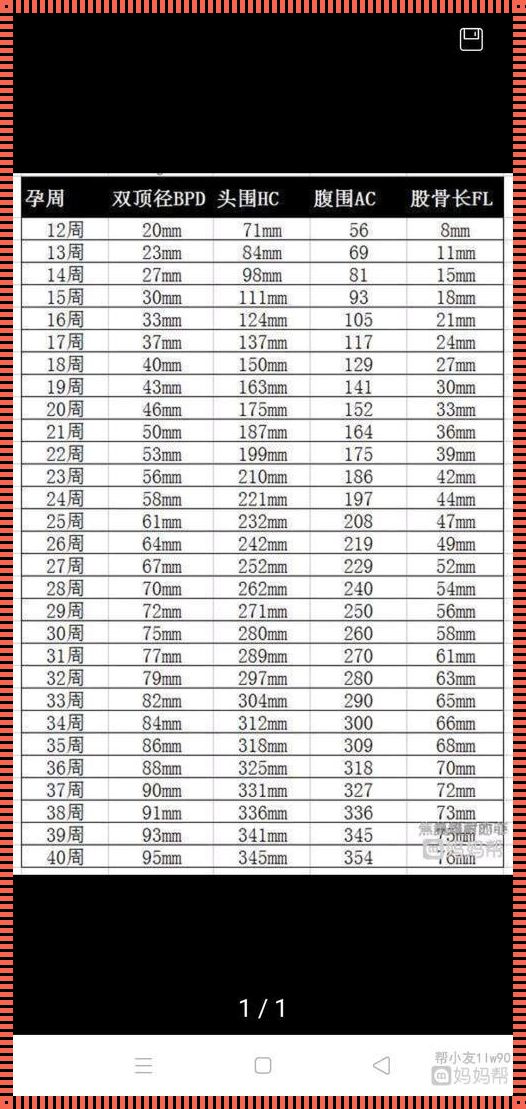 孕期胎儿大小与孕周对照表：权益保障之路